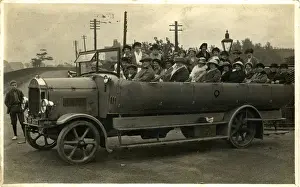 Outing Prints: Charabanc Outing, Ramsbottom, Lancashire