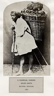 Charcoal carrier, Kolee caste, Dehra Doon. Koli