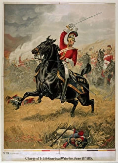 Waterloo Gallery: Charge of the 1st Life Guards at Waterloo