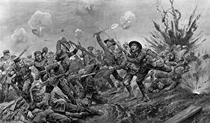 Images Dated 29th January 2016: A charge of the Canadians at Ypres