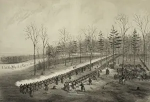 Commanded Prints: Charge of the first brigade, commanded by Col. M. B. Walker
