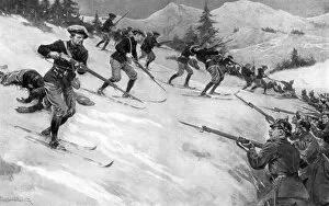 Alpins Gallery: Charge of French Alpine Chasseurs in Alsace, WW1
