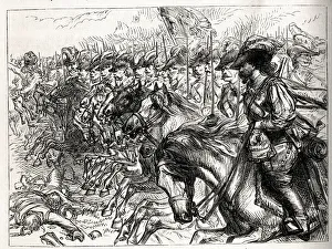 New Images August 2021 Collection: Charge of French cavalry at the Battle of Neerwinden or Landen