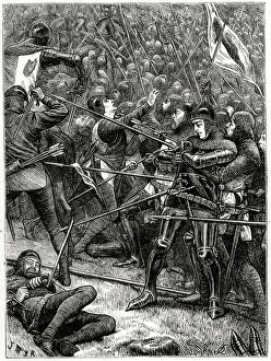 Spears Collection: Charge of the Scots under Sir Archibald Douglas at the Battle of Halidon Hill