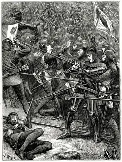 Spears Prints: Charge of the Scots under Sir Archibald Douglas at the Battle of Halidon Hill