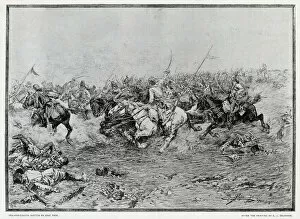 Images Dated 29th January 2021: The charge of the Twelfth Hussars at the Battle of Marengo