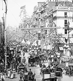 Celebrations Collection: Charing Cross, London, Queen Victoria's Diamond