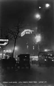 Londons Prints: Charing Cross Road at Night