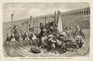 Maximus Prints: Chariot race accident