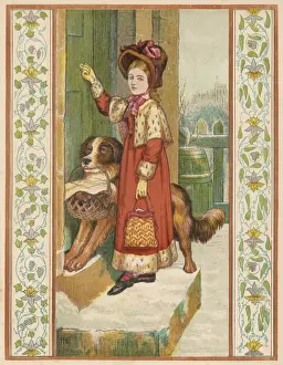 Charity Visit Girl / Dog