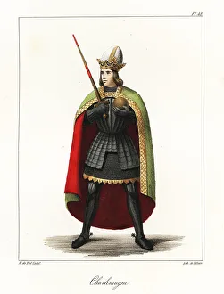 Bossange Prints: Charlemagne or Charles the Great, King of the Franks, Emperor of