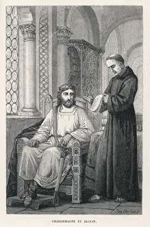 Alcuin Gallery: Charlemagne, King and Emperor, with Alcuin