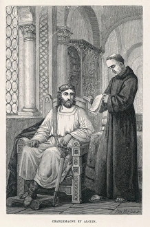 Alcuin Gallery: Charlemagne, King and Emperor, with Alcuin