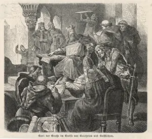 Scholars Prints: Charlemagne & Scholars