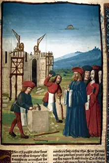Break Prints: Charlemagne visiting the construction works of Aix la Chapel
