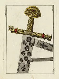 Charlemagne's sword, sheath and hilt
