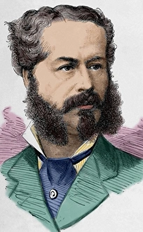 Images Dated 23rd January 2013: Charles Auguste Heriot (1825-1879). French businessman. Engr