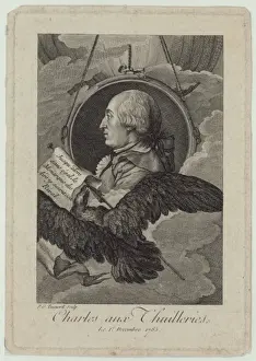 Charles aux Thuilleries i. e. Tuileries le 1e decembre 1783