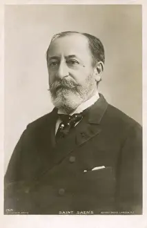 Saens Prints: Charles-Camille Saint-Saens, French musician and composer