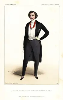 Porte Prints: Charles Clarence as Rodolphe in Les Mysteres de Paris, 1844