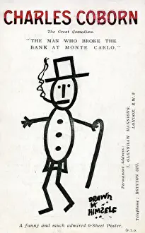 Monte Prints: Charles Coborn, The Great Comedian - The Man Who Broke the Bank at Monte Carlo - a
