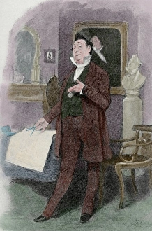 Images Dated 29th June 2014: Charles Dickens (1812-1870). Martin Chuzzlewit, 1843-1844