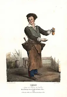 Varietes Prints: Charles-Edme Vernet as Dominique in La Famille