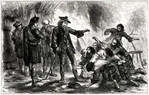 Charles Edward Stuart, the Young Pretender, sheltered by the Highlanders after his defeat