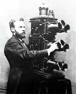Norton Prints: Charles Goodwin Norton and triunial magic lantern projector