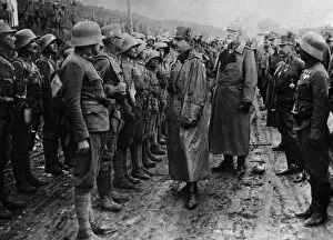 Charles I of Austria visiting troops, Galicia, WW1