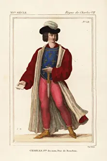 Auvergne Prints: Charles I, Duke of Bourbon and Auvergne, son