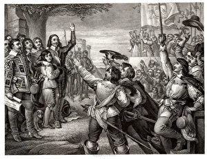 Royalist Gallery: Charles I raises his standard at Nottingham, 1642