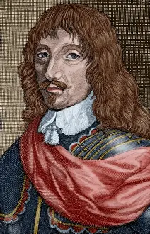 Facsimile Prints: Charles IV, Duke of Lorraine (1604-1675). Engraving. Colored