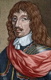 Goatee Gallery: Charles IV, Duke of Lorraine (1604-1675). Engraving. Colored