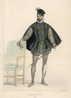 1550 Prints: CHARLES IX / KING FRANCE
