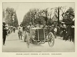 Charles Jarrott finishing the Bordeaux, Paris-Madrid