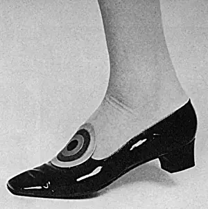 Heeled Prints: Charles Jourdan bulls eye shoes