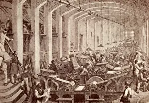 Carnavalet Prints: Charles Laures printing press. View of the machines