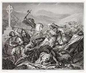 New Images July 2023 Prints: Charles Martel halts the advance of the Saracen forces at the Battle of Tours