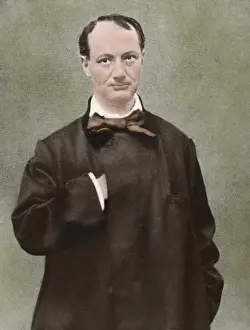 Modernist Prints: Charles Pierre Baudelaire (1821-1867). French poet