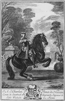 Rearing Prints: Charles, Prince of Nassau-Usingen