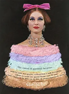 Powder Prints: Charles of the Ritz cosmetics advertisement, 1961