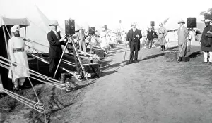 Cameras Prints: Charles Urban and camera crew at the Delhi Durbar, India