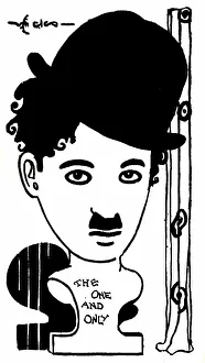 Chaplin Prints: Charlie Chaplin caricature - The One and Only