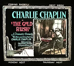 Charlie Chaplin The Gold Rush movie advertisement