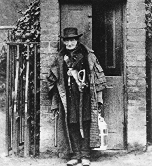 Images Dated 14th January 2011: Last of the Charlies -- watchman at Brixton Hill, London