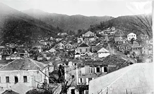 Barbados Prints: Charlotte Amalia, St. Thomas, West Indies after a hurricane