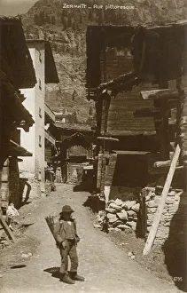 Alleyway Gallery: Charming Alleyway in Zermatt, Switzerland