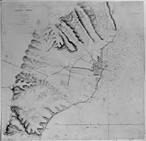Roadstead Prints: Chart of Roadstead, Santa Cruz, Tenerife, Canary Islands
