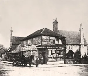 Wentworth Postcard Collection Gallery: A Chartas Hay and Corn stores